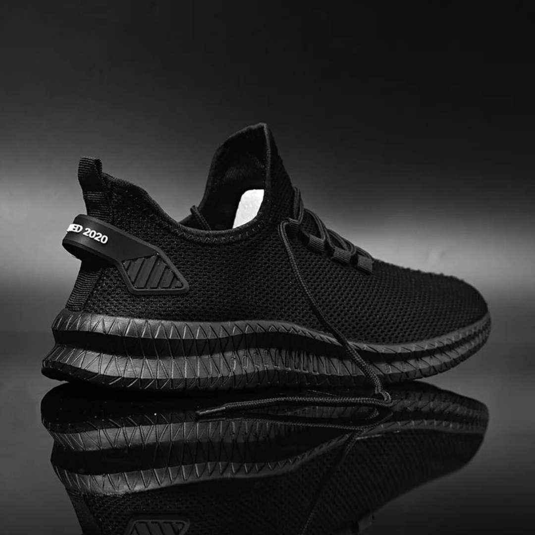 Zapatillas deportivas hombre malla transpirable cordones suela gruesa