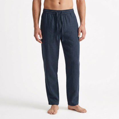 Pantalón Recto Hombre con Cordón y Cintura Elástica