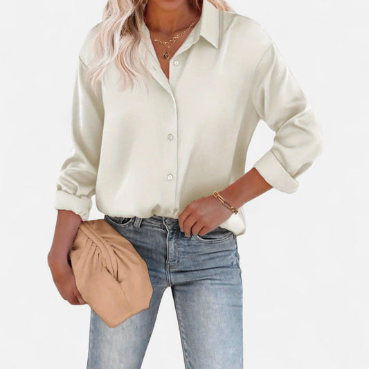Blusa Mujer Cuello Clasico Silueta Fluida Comoda - Mavetta