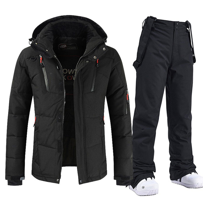 Conjunto Hombre Chaqueta y Pantalón Acolchados Invierno Resistente
