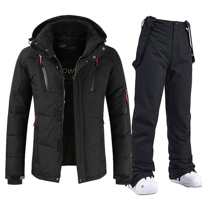 Conjunto Hombre Chaqueta y Pantalón Acolchados Invierno Resistente