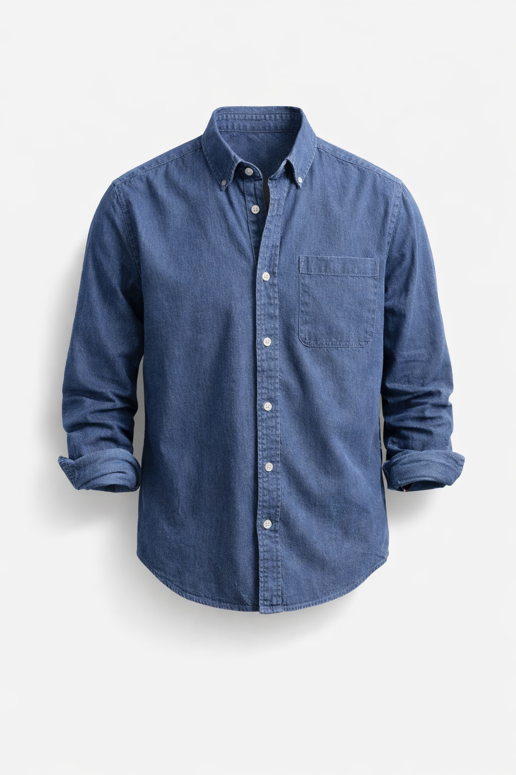 Camisa hombre de lino botones manga larga elegante