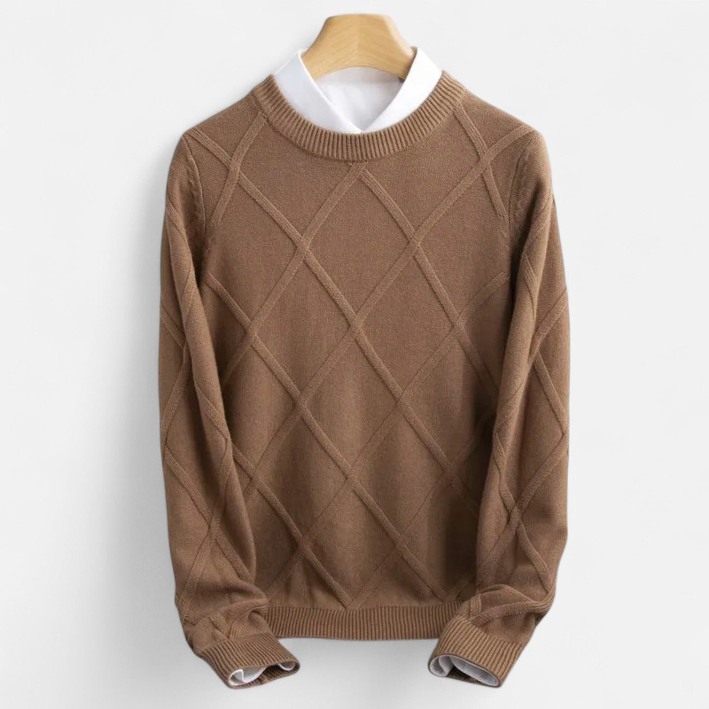 Jersey Hombre de Cachemira Punto Argyle