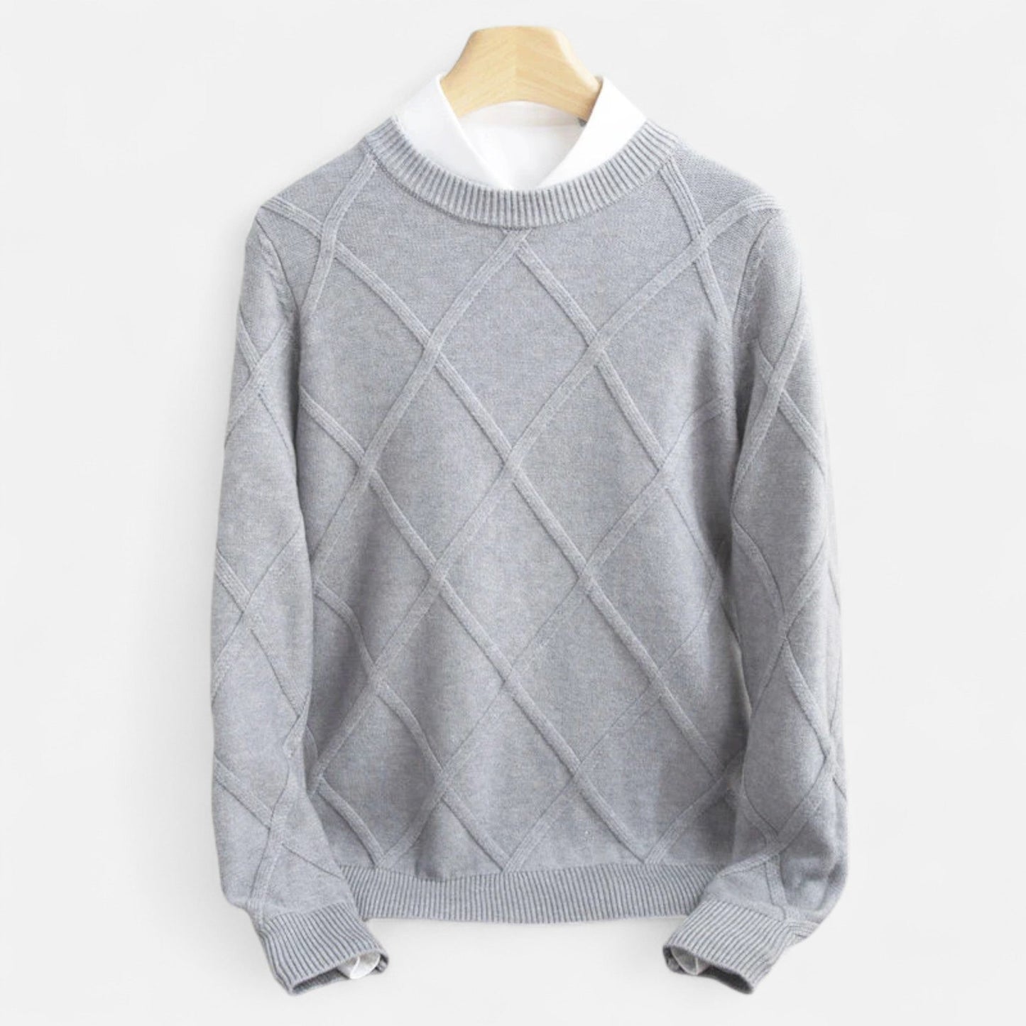 Jersey Hombre de Cachemira Punto Argyle