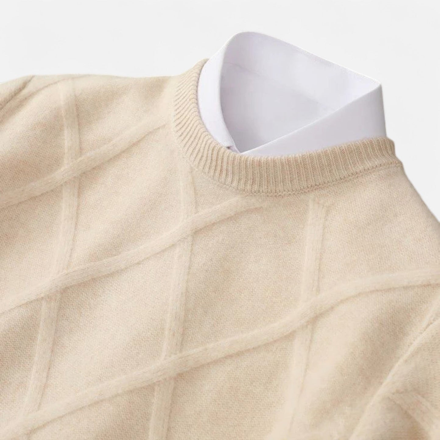 Jersey Hombre de Cachemira Punto Argyle