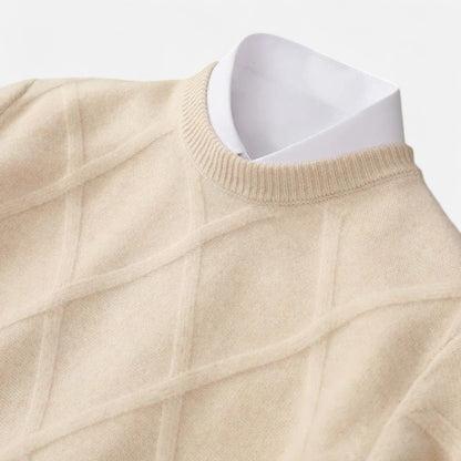 Jersey Hombre de Cachemira Punto Argyle