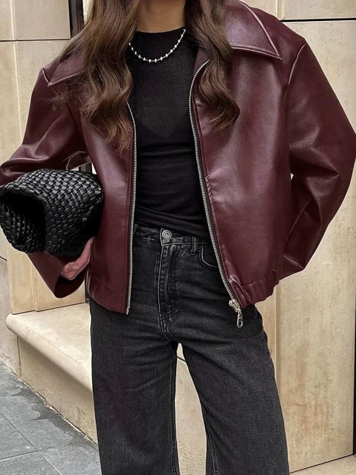 Chaqueta Mujer Clasica con Cremallera Estilo Atemporal - Mavetta