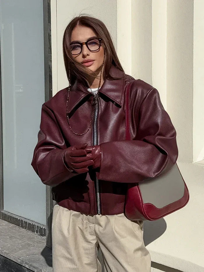 Chaqueta Mujer Clasica con Cremallera Estilo Atemporal