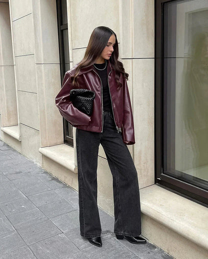 Chaqueta Mujer Clasica con Cremallera Estilo Atemporal
