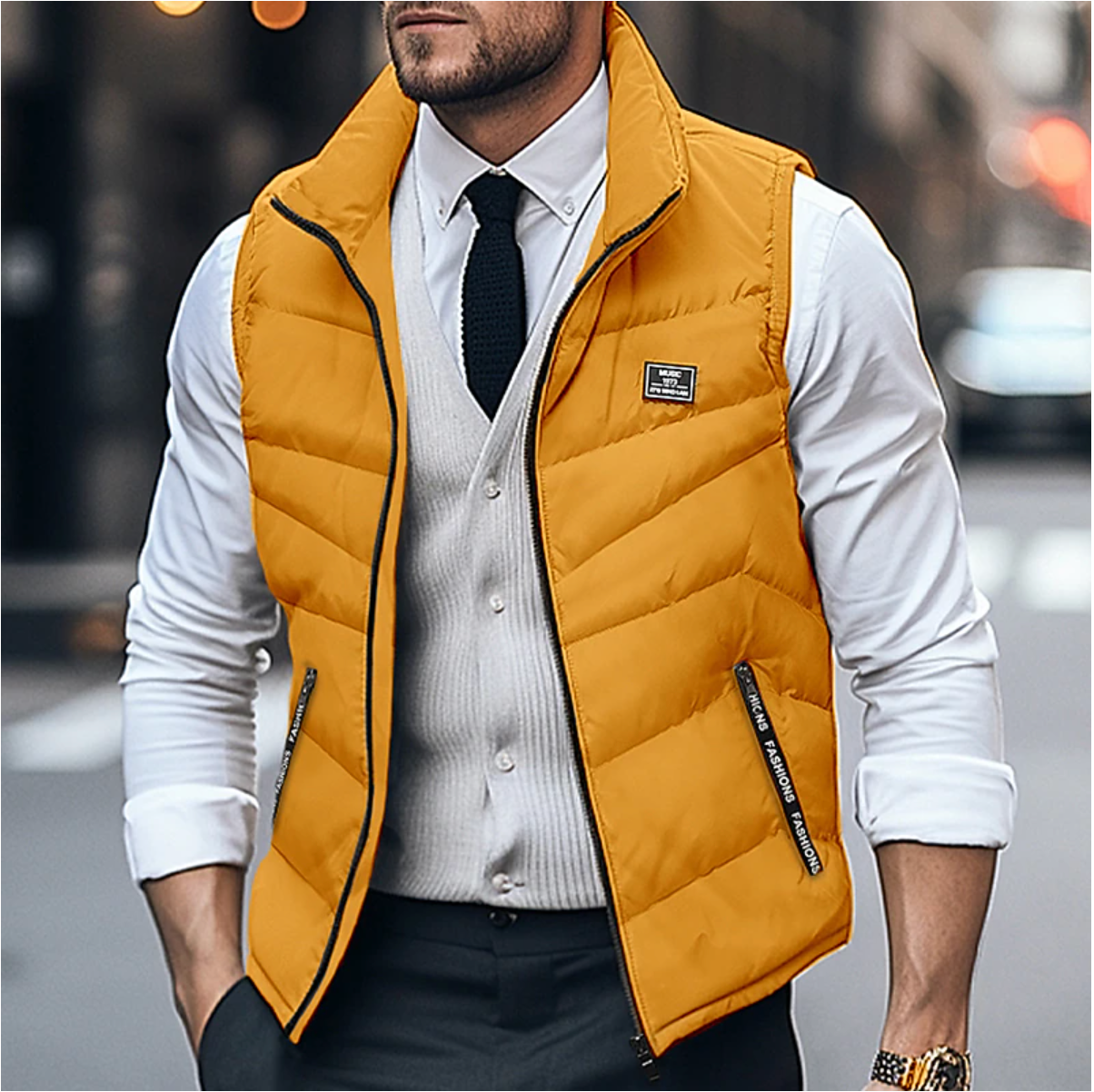 Chaleco Hombre Transpirable Versátil Ajuste Cómodo
