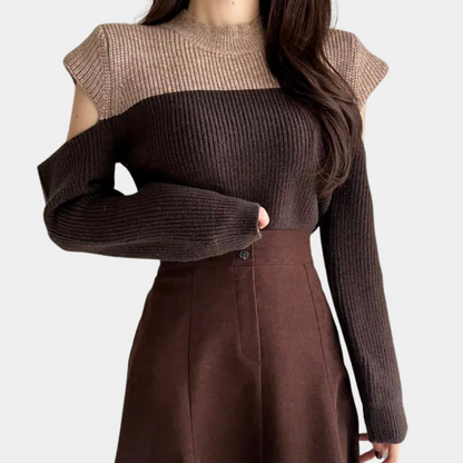 Jersey Mujer de Punto Suave Diseño Moderno Ajuste Regular