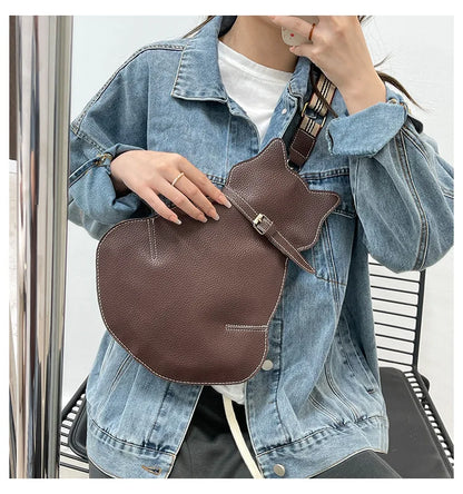 Bolso bandolera mujer con diseño gato original