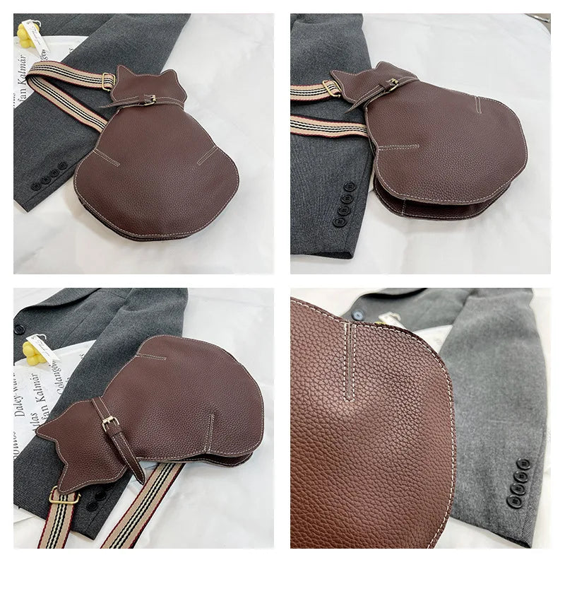 Bolso bandolera mujer con diseño gato original