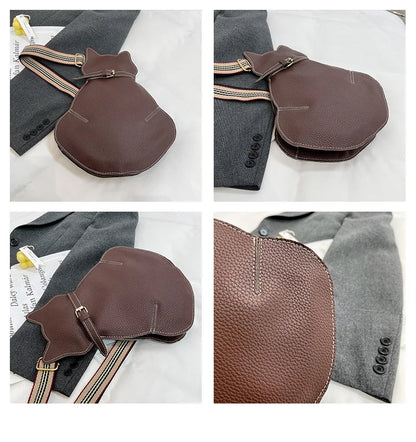 Bolso bandolera mujer con diseño gato original