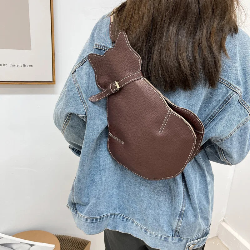 Bolso bandolera mujer con diseño gato original