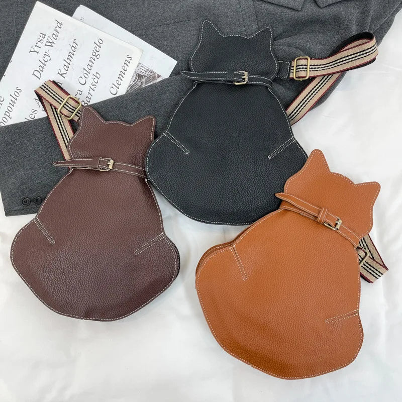 Bolso bandolera mujer con diseño gato original