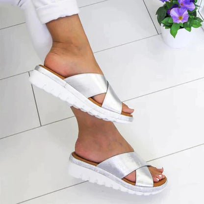 Sandalias Mujer con Tiras Cruzadas Diseño Lureza