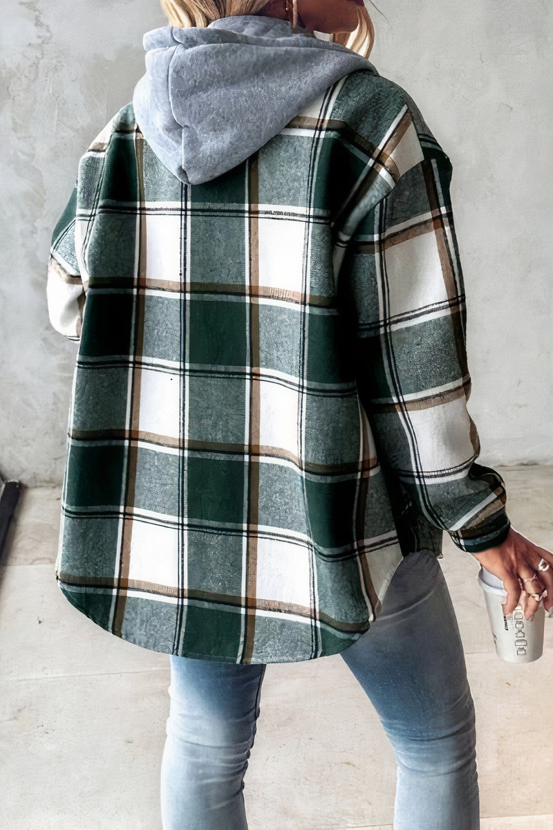 Chaqueta Mujer con Capucha Comoda Estampada
