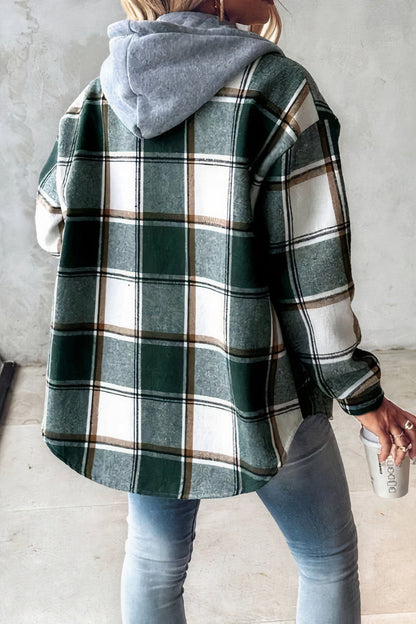 Chaqueta Mujer con Capucha Comoda Estampada