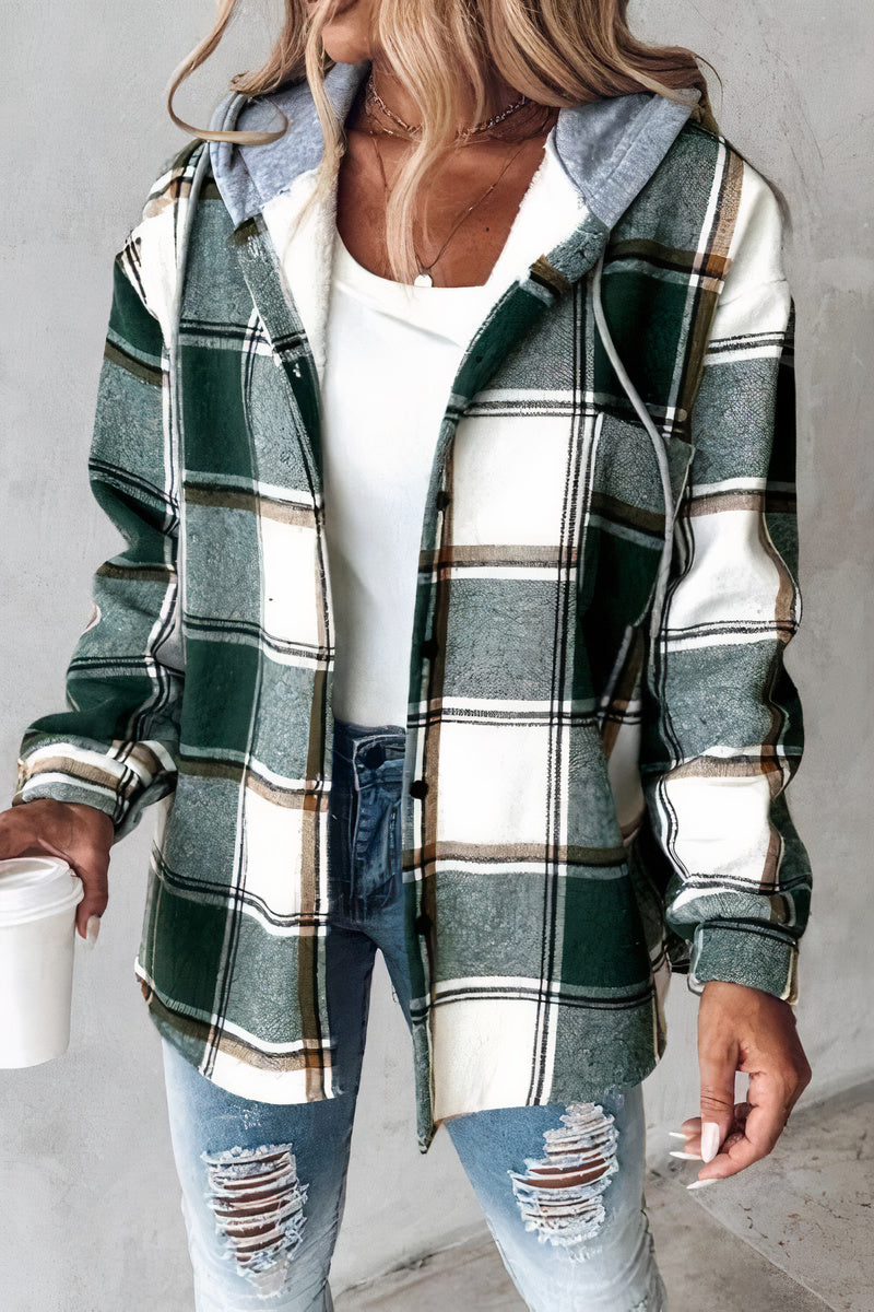 Chaqueta Mujer con Capucha Comoda Estampada - Mavetta