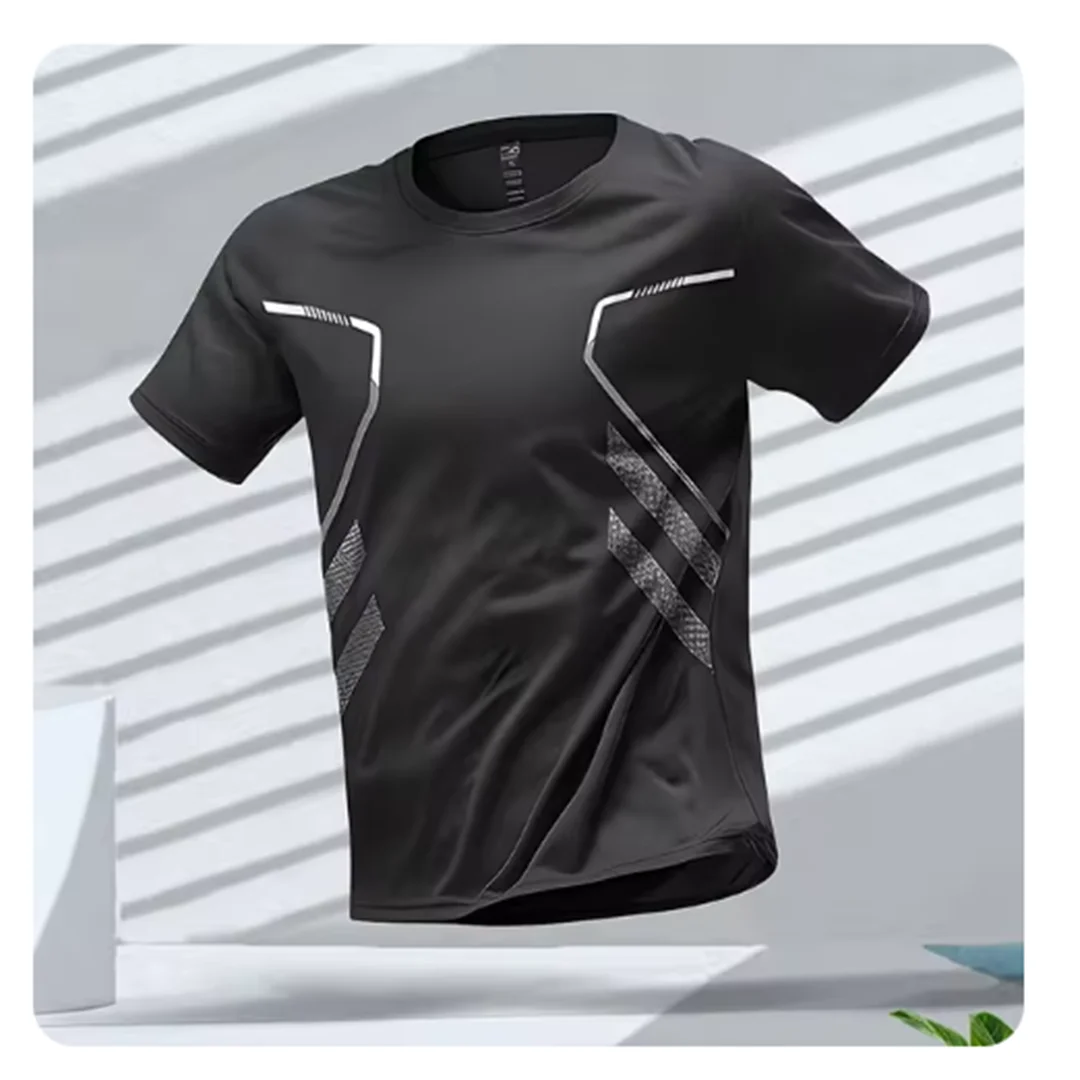 Camiseta deportiva hombre de tejido tecnico ajuste regular