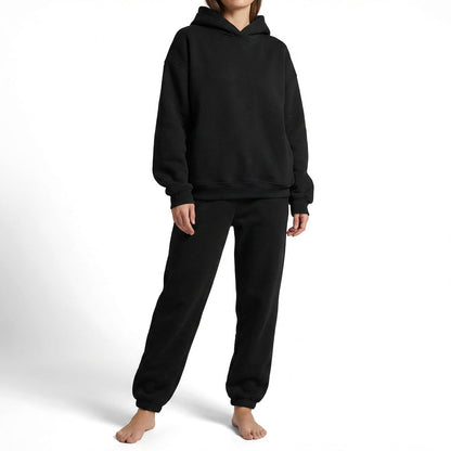 Conjunto Mujer Sudadera con Capucha y Jogger Oversize
