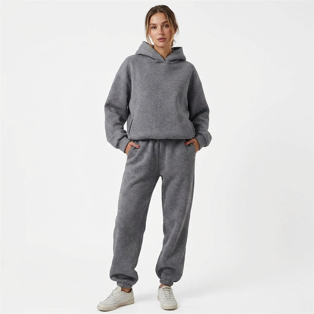 Conjunto Mujer Sudadera con Capucha y Jogger Oversize - Mavetta
