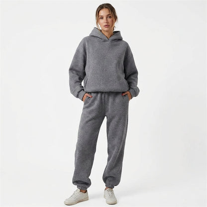 Conjunto Mujer Sudadera con Capucha y Jogger Oversize - Mavetta