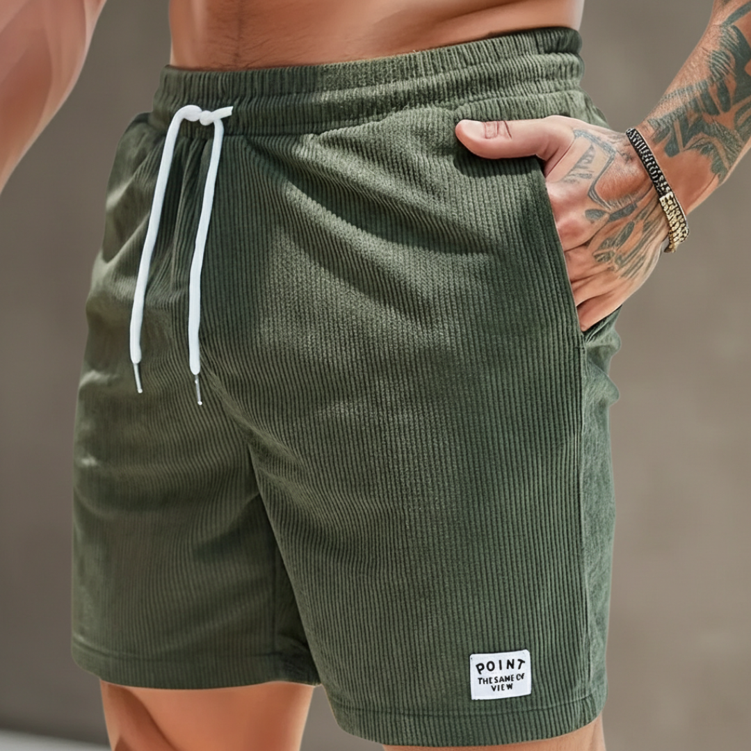 Bermudas Hombre de Canalé Cintura Elástica y Cordón - Mavetta