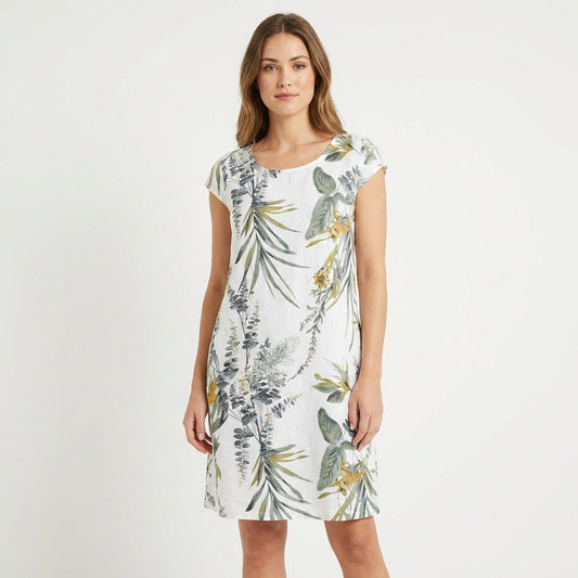 Vestido Recto Mujer Estampado Botánico Gala - Mavetta