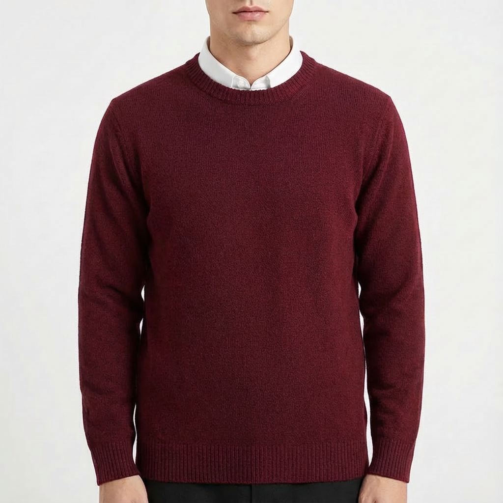 Jersey Hombre Cuello Redondo Ajuste Clásico