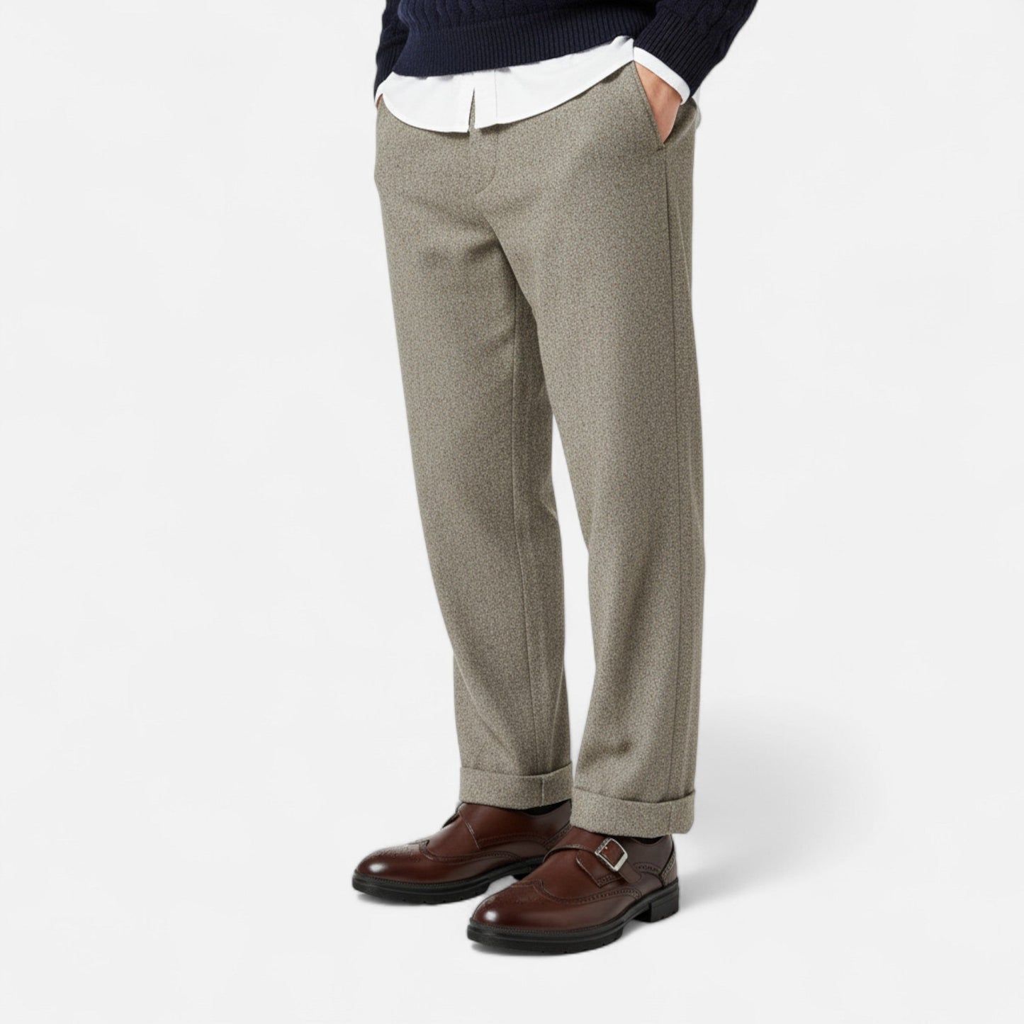 Zapatos Oxford Hombre Piel Monk Strap Brogue