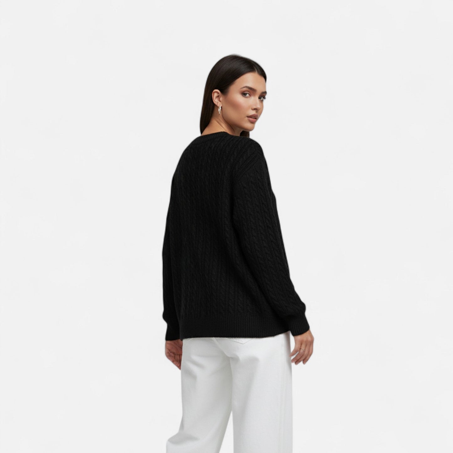 Jersey Mujer de Acrílico Silueta Clásica Invierno