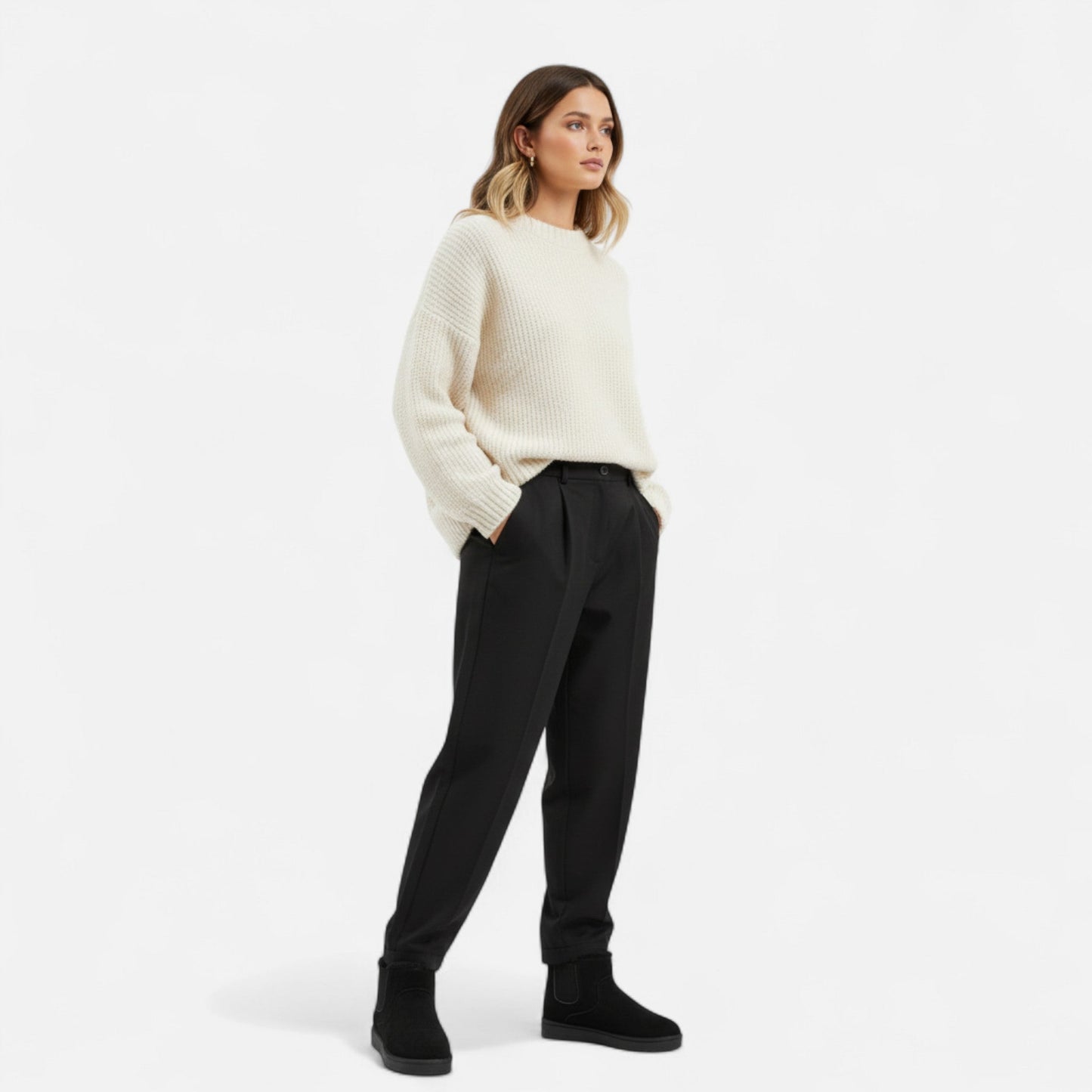 Botines Mujer Invierno Suela Gruesa Elegante