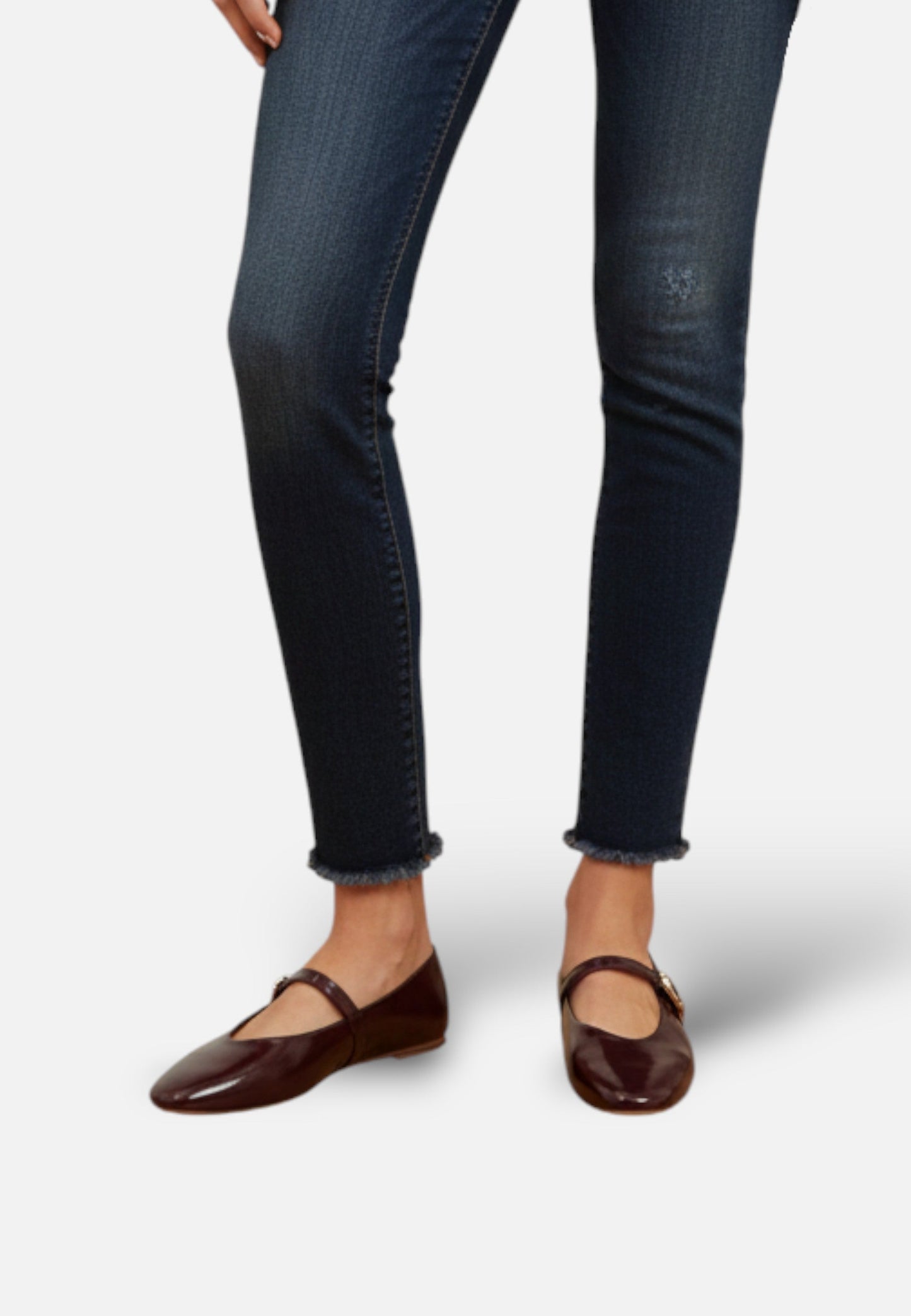 Zapatos Mary Jane Mujer de Piel Sintética Punta Cuadrada Hebilla