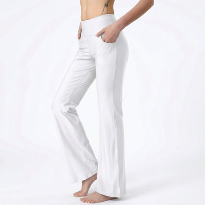 Pantalón Mujer Cintura Alta Elástico Corte Amplio