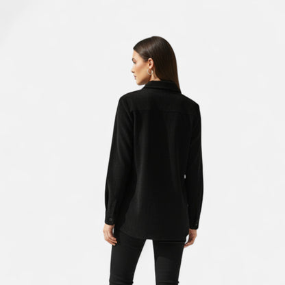 Camisa Mujer de Pana Bolsillos de Solapa