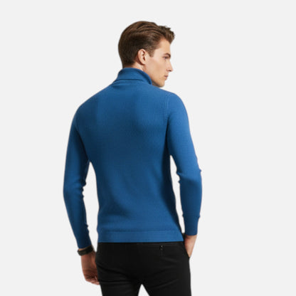 Jersey Hombre Cuello Alto Clásico Ajuste Regular