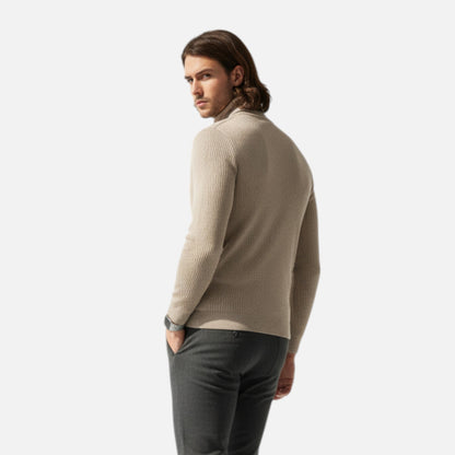 Jersey Hombre Cuello Alto Clásico Ajuste Regular