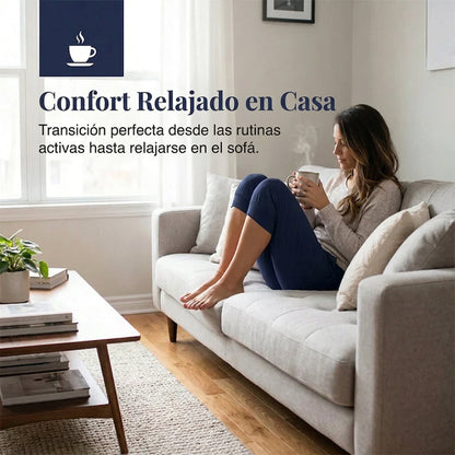 Pantalones Capri Mujer con Cordón en Cintura Ajustable
