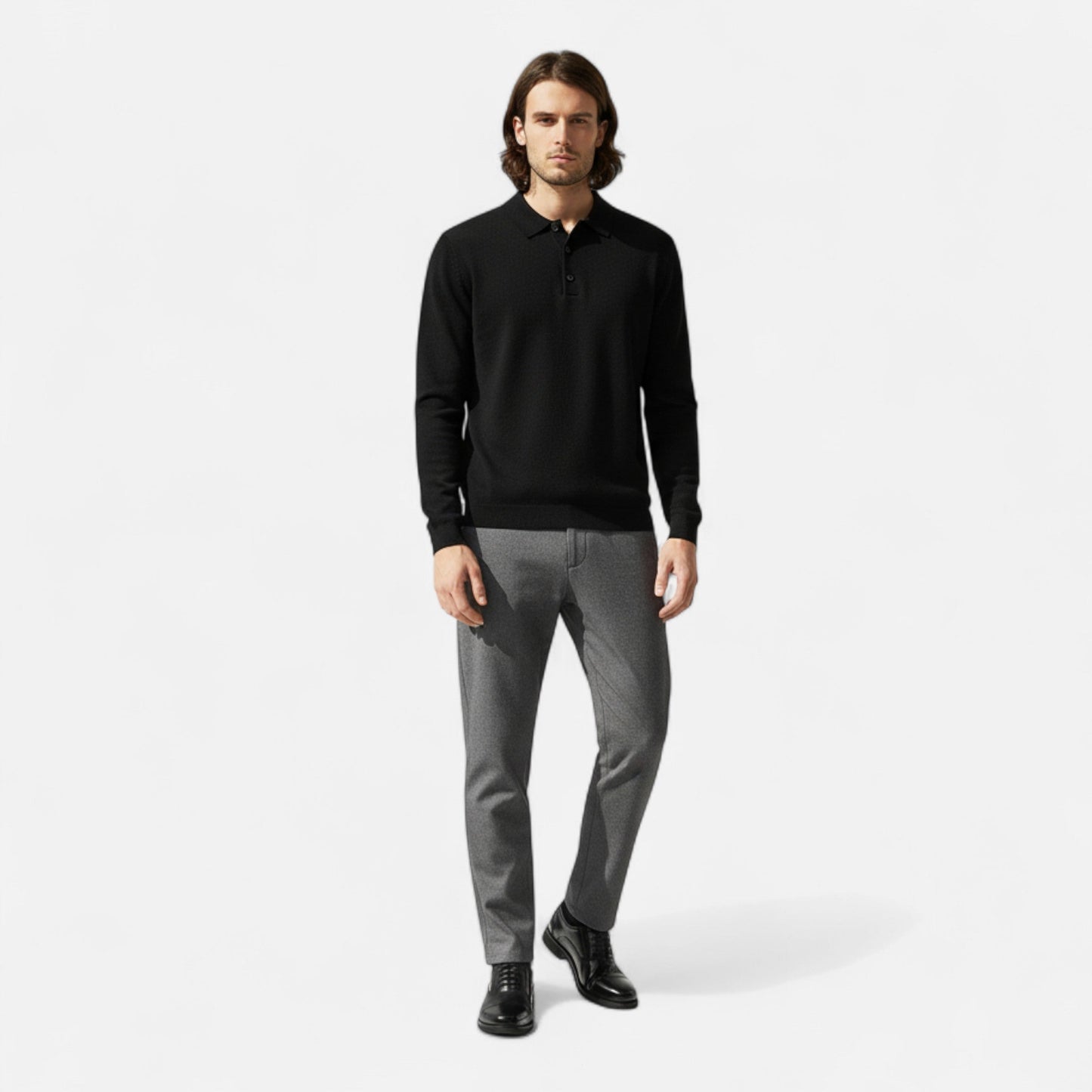 Zapatos Casual Hombre de Piel con Cordones Finos