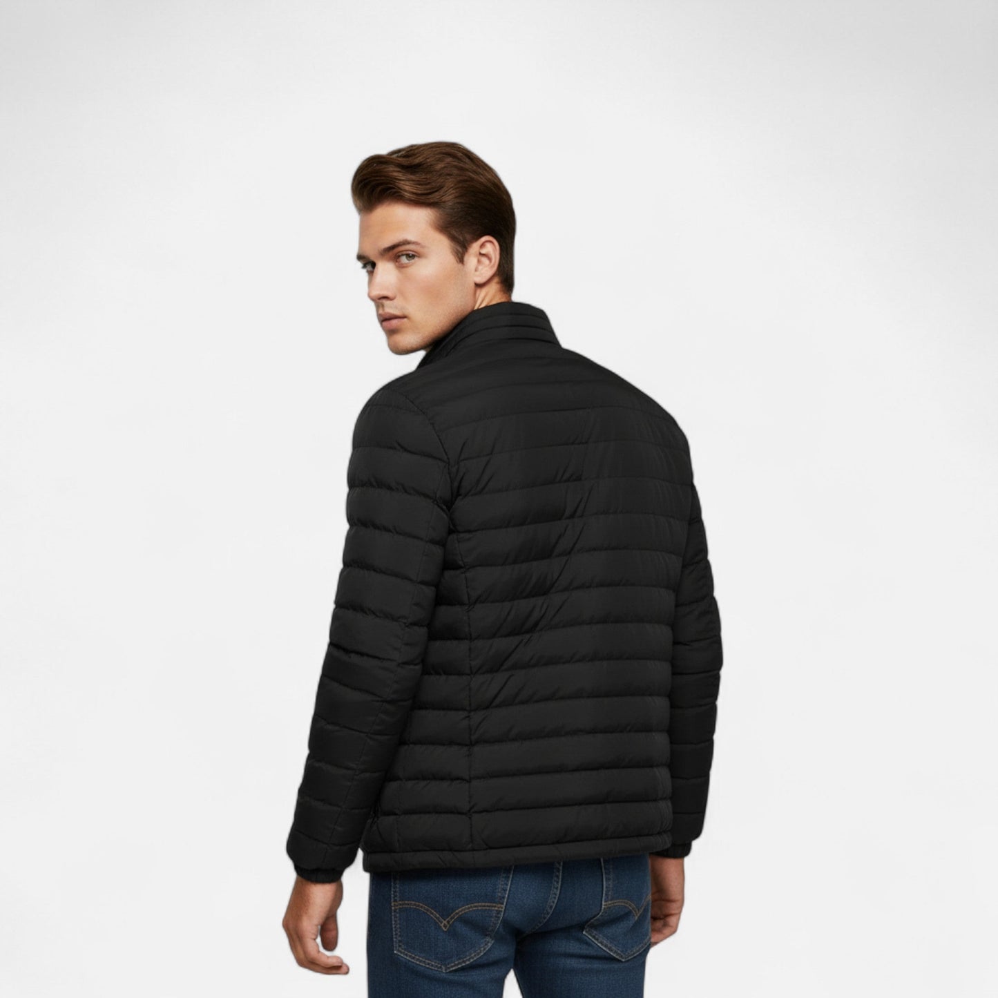 Chaqueta Hombre Acolchada Invierno Estilo Puffer