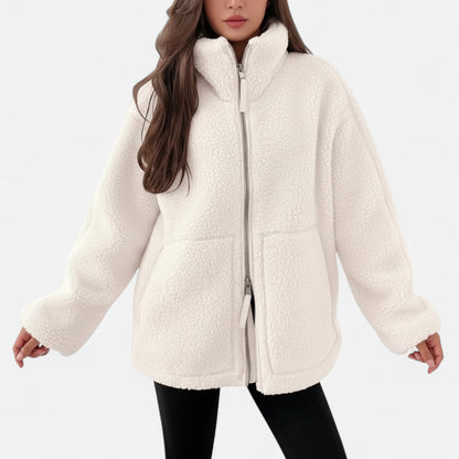 Chaqueta Invierno Mujer Corte Estructurado Cremallera