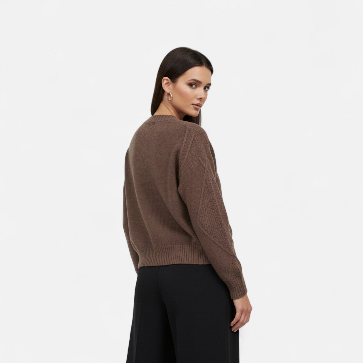 Cárdigan Mujer Punto Suave Estilo Clásico