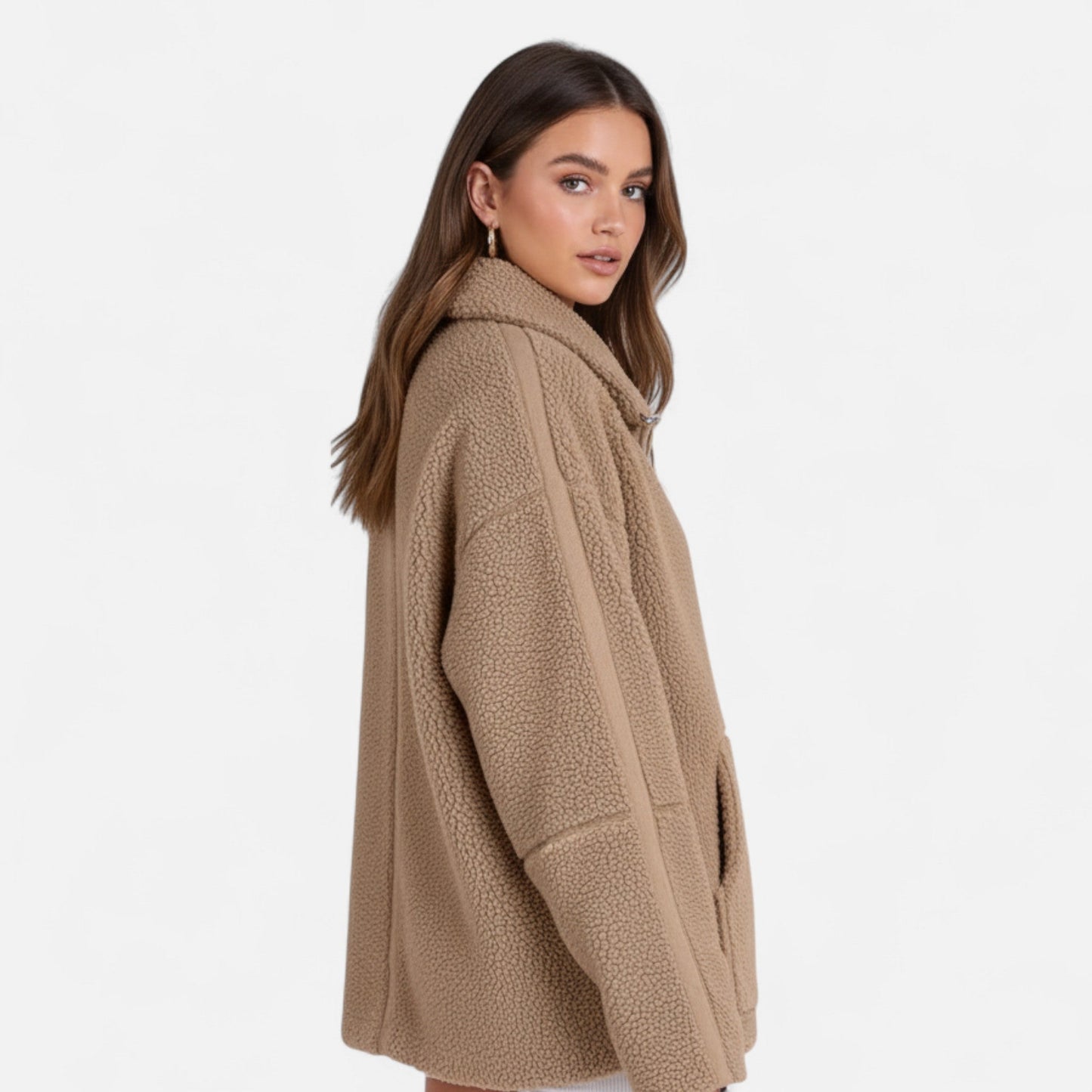 Chaqueta Invierno Mujer Corte Estructurado Cremallera