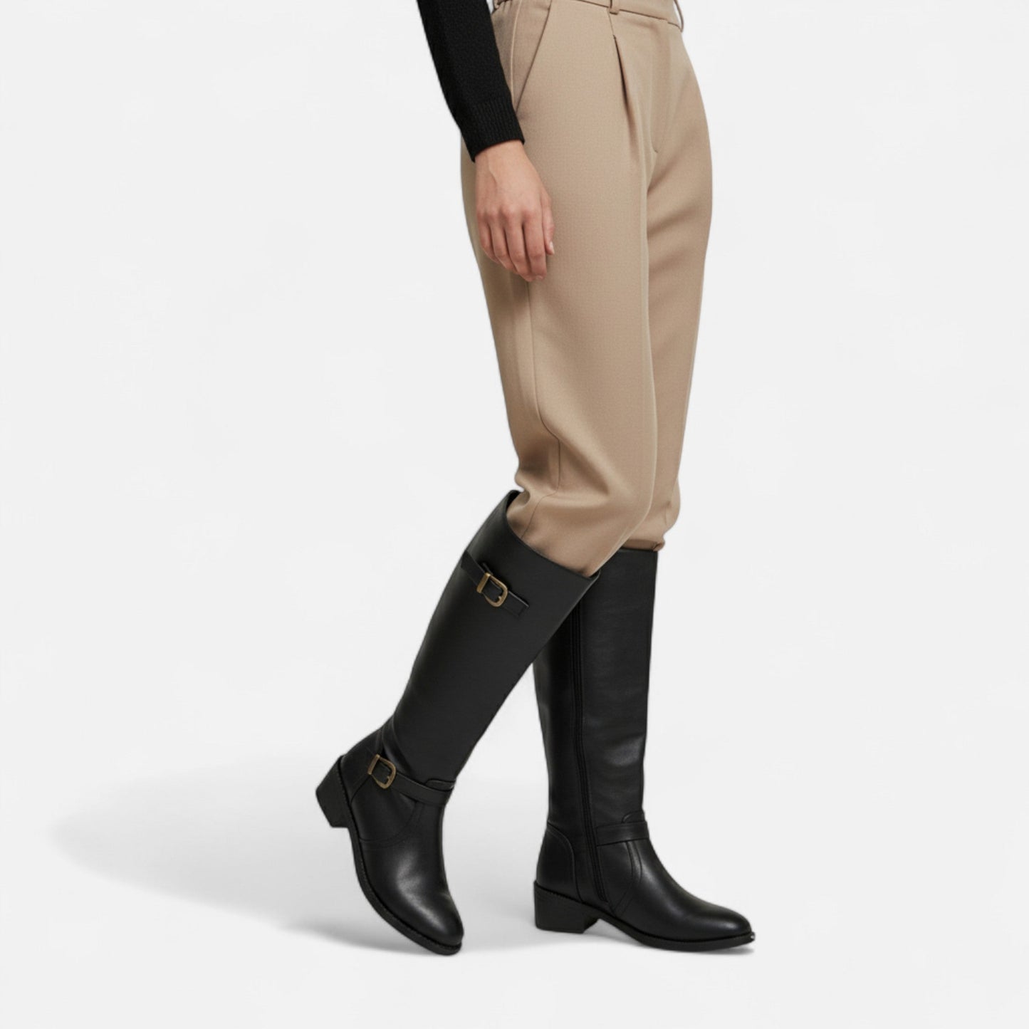 Botas Altas Mujer Tacón Medio Elegantes