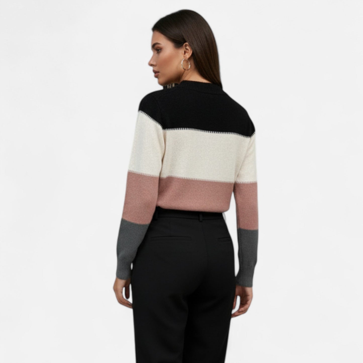 Jersey Mujer Cuello Alto Ajuste Clásico