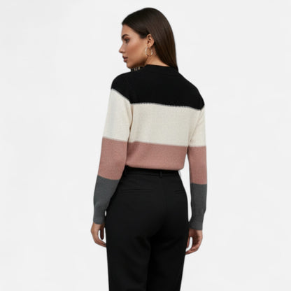Jersey Mujer Cuello Alto Ajuste Clásico