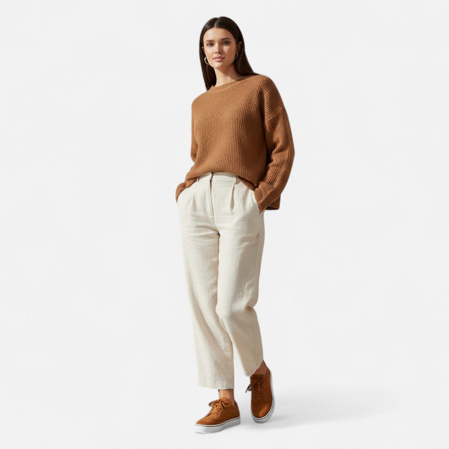 Zapatillas Mujer Punta Redonda Diseño Sencillo