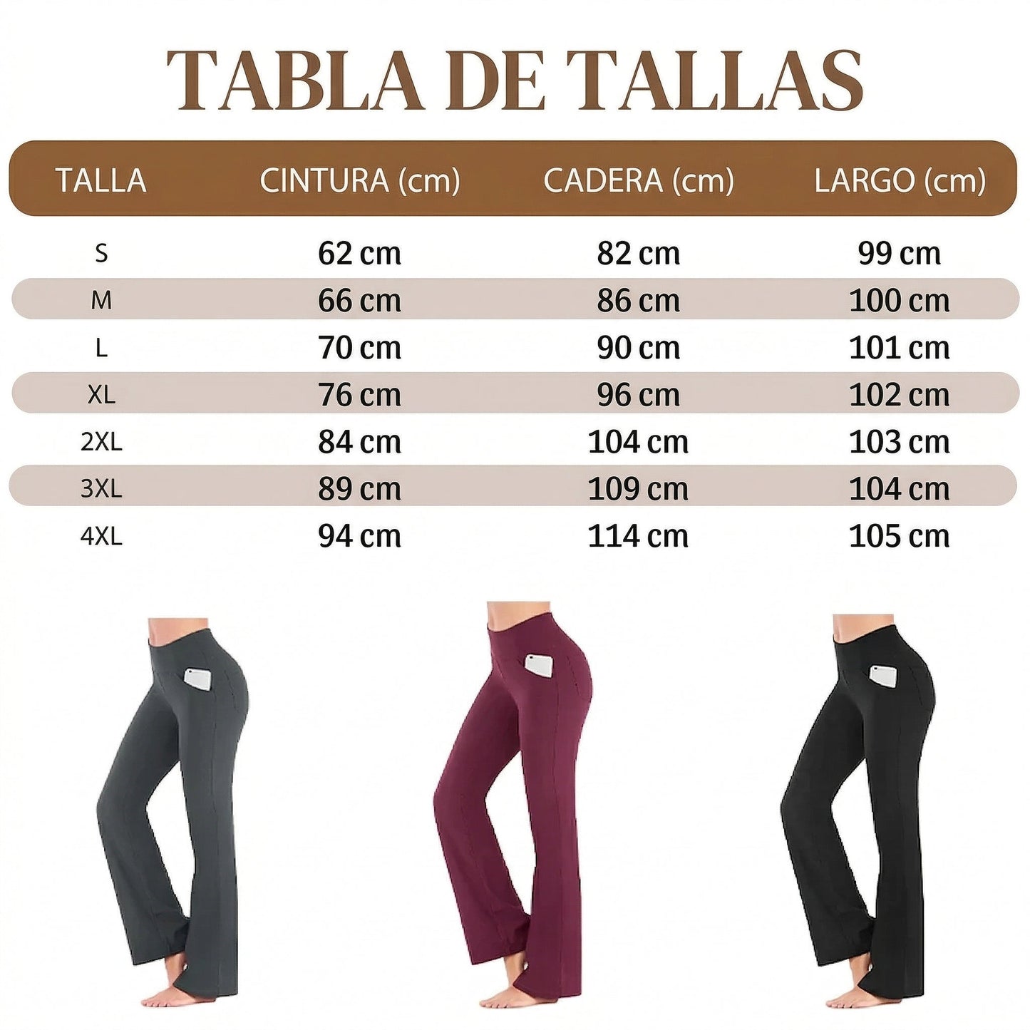 Pantalón Mujer Cintura Alta Elástico Corte Amplio